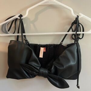 Pilcro - Anthropologie - Small_Pilcro Faux Leather Micro Bustier